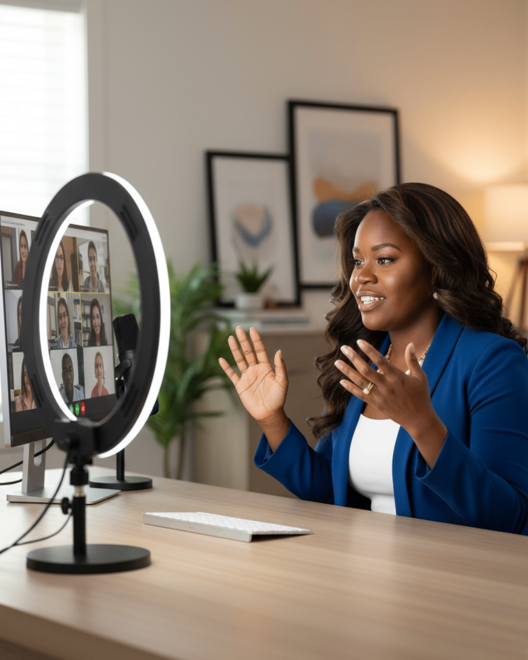 Jessica LaShawn on a live broadcast — speaking, media, and on-air host