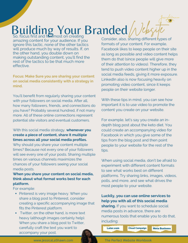 DIGITAL Workbook: The Perfect Branded Website (DOWNLOAD) - Image 4